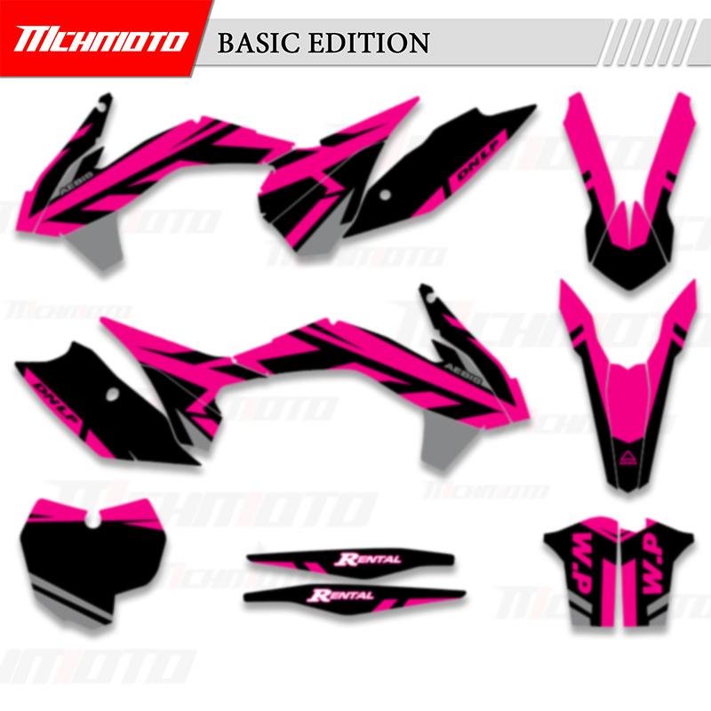 MCHMFG For KTM SX SXF XC XCF 2013 2014 2015 EXC XCW 2014 2015 2016 Graphics Decals Stickers Kits Number Name Background