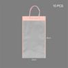 10pcs New Transparent Bouquet Gift Bag Party Supplies Decoration Flowers Wrapping Bag With Handle Birthday Gift Bag Gift