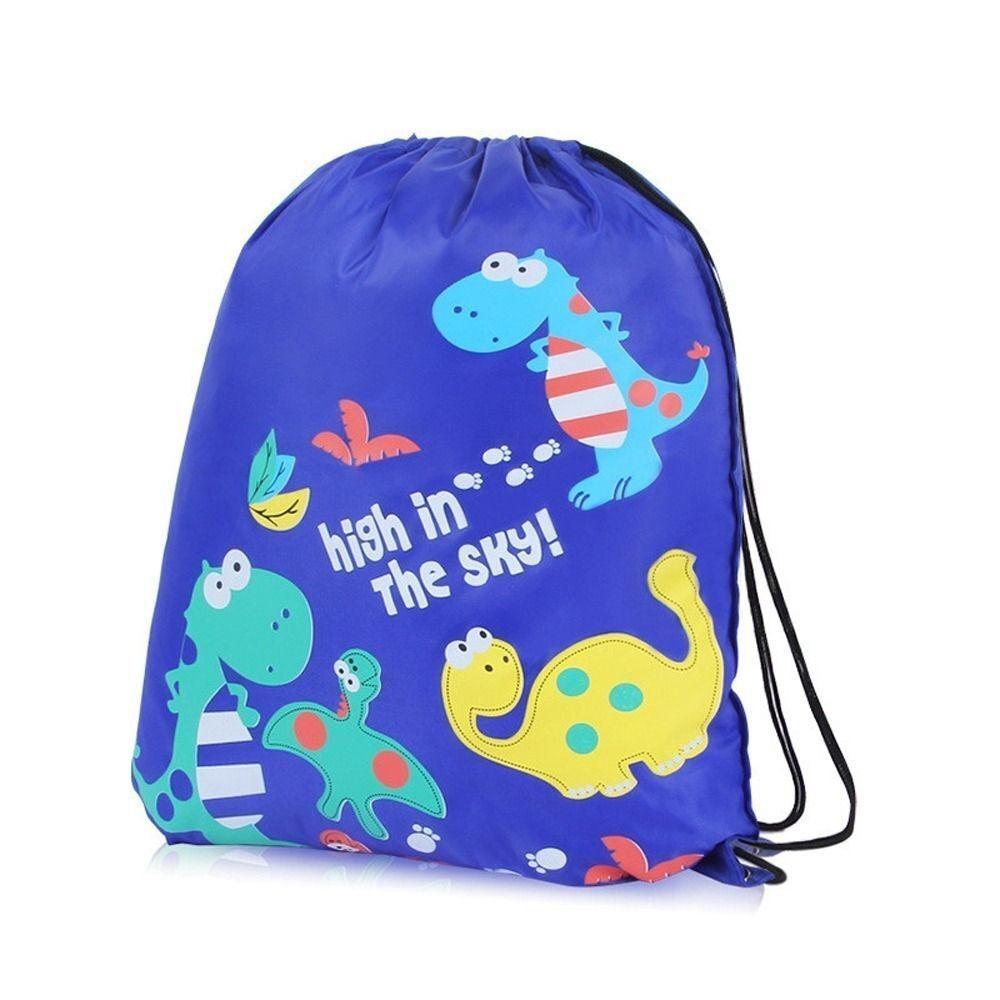 Dinosaur Children's Swimming Bag Waterproof Sports Drawstring Pouch Portable Pool Beach Dinosaur Children's Swimming Storage Bag