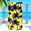 Handtuch Textil Bademantel Strand Illustration Schnelltrocknend Leicht Tragbar Camping Palmenmuster Schwimmbecken Baum Reisen