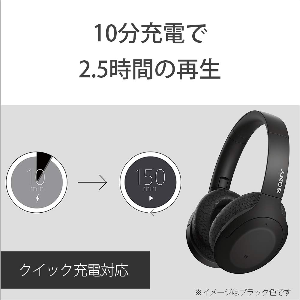 Refurbished Sony BM Wireless Audio Up to 35 Hours of Continuous Compact and with Touch Black WH-H910N Noise-Canceling Headphones, High-Resolution