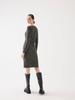 Knitwear Square Neck Black Dress