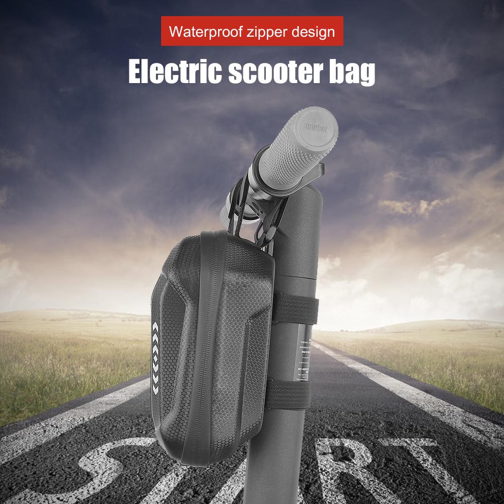 2.5L Electric Scooter Bag Waterproof Folding Bicycle Head Handle Bags for Xiaomi M365 Pro Hard Shell Reflective Storage Case