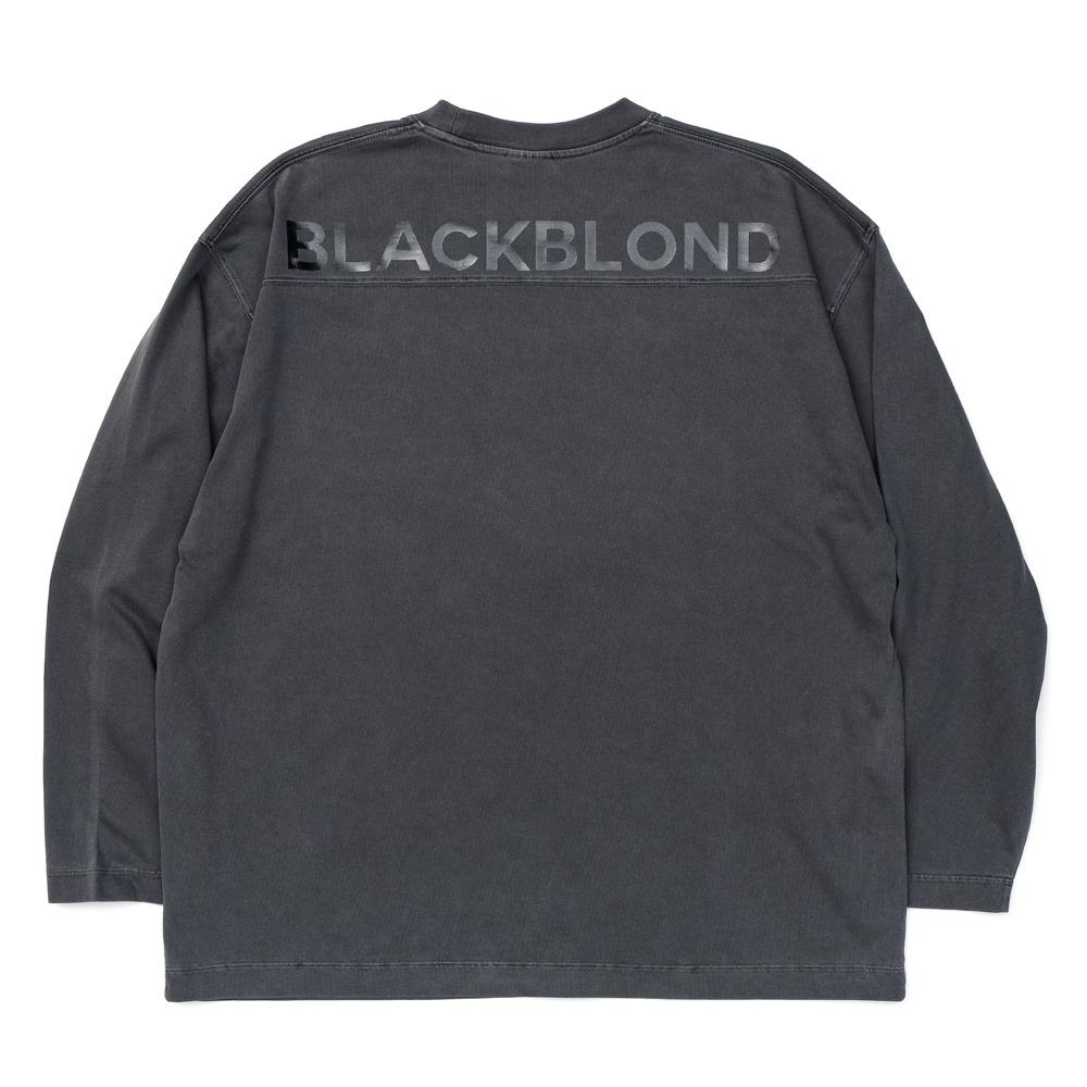 BLACKBLOND Vividi Hidden Slogan Pigment Long Sleeve Tee (Charcoal)