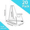 Card Display Stand, 20 Pack Small Easel Stand, Acrylic Picture Holder Stands, for Challenge Coin Graded Card Sports Card Trading