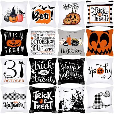 New Nordic Ins Halloween Pillow Cover Pumpkin Sofa Cushion Cover Pillow Cover Home Supplies
