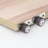 1/4Pcs Silent Rubber Casters, Drawer Wheels, For Furniture Kitchen Cabinet Table ,Of Side Installation Low Profile Replace Wheel