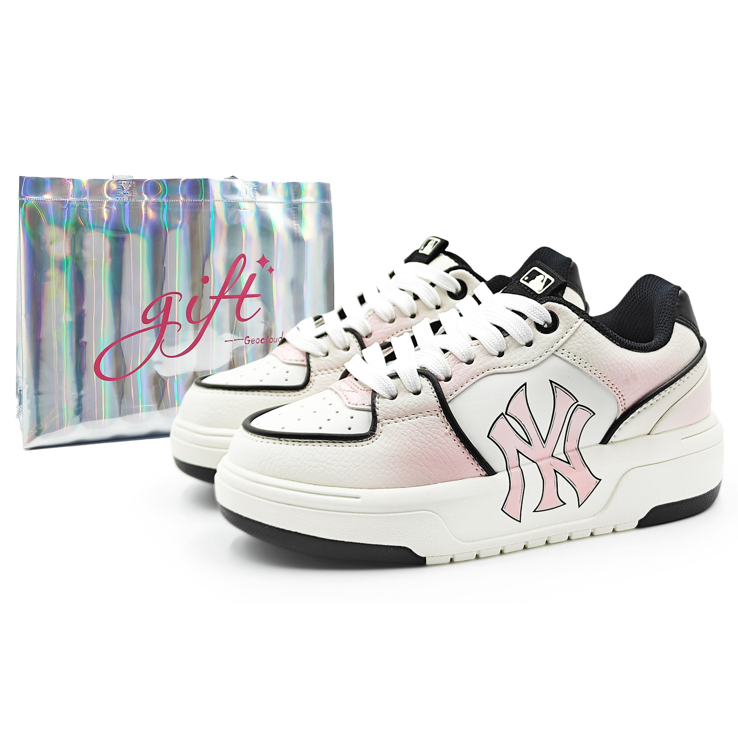 

MLB Chunky Liner Abrasion Resistant Low top Skateboard Shoes Unisex Light Pink 3ASXCA12N-50WHS(Team1284-1S) 36.5