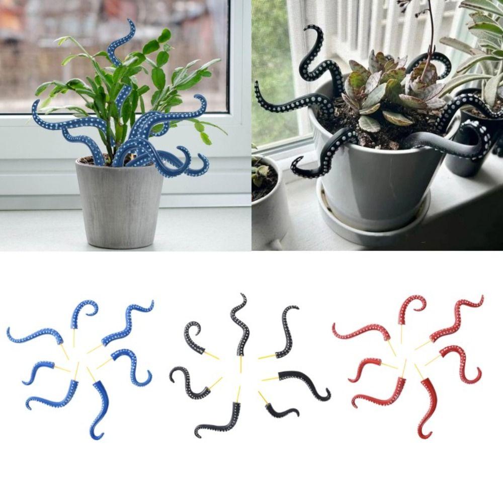 Garden Decor Sea Tentacle Resin Decoration 7-piece Set Tentacle Plant Post Decoration  Home