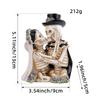 Halloween Cartoon Skull Figurine - Secret Room Haunted House Funny Atmosphere Skull Head Resin Decoration Item