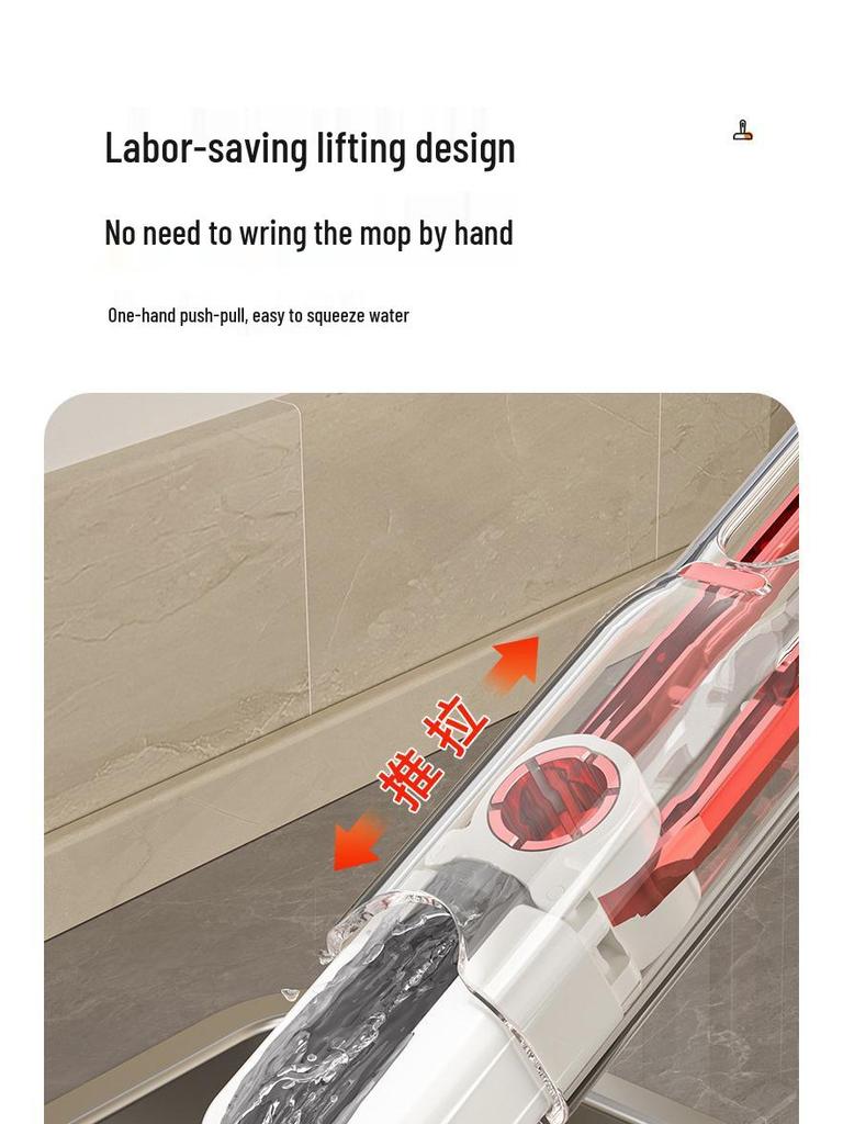 Compact Hands-Free Multi-Purpose Sponge Mop for Absorbent Cleaning: Perfect for Desktops, Kitchens, Bathrooms, and Glass.