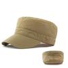 Summer Hat Men's Flat Top Hat Outdoor Mountaineering Cap Mesh Breathable Cap