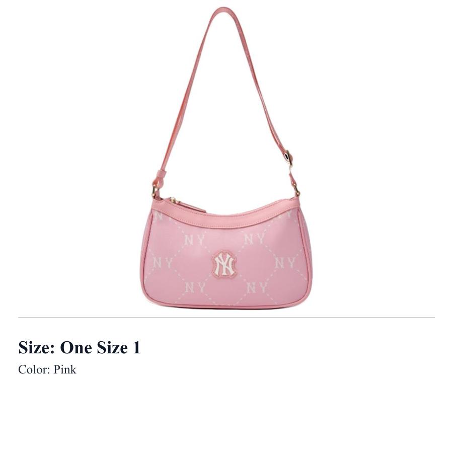 MLB Polyester Shoulder Bag Mini Womens Pink 7ACRMD15N-50PKL