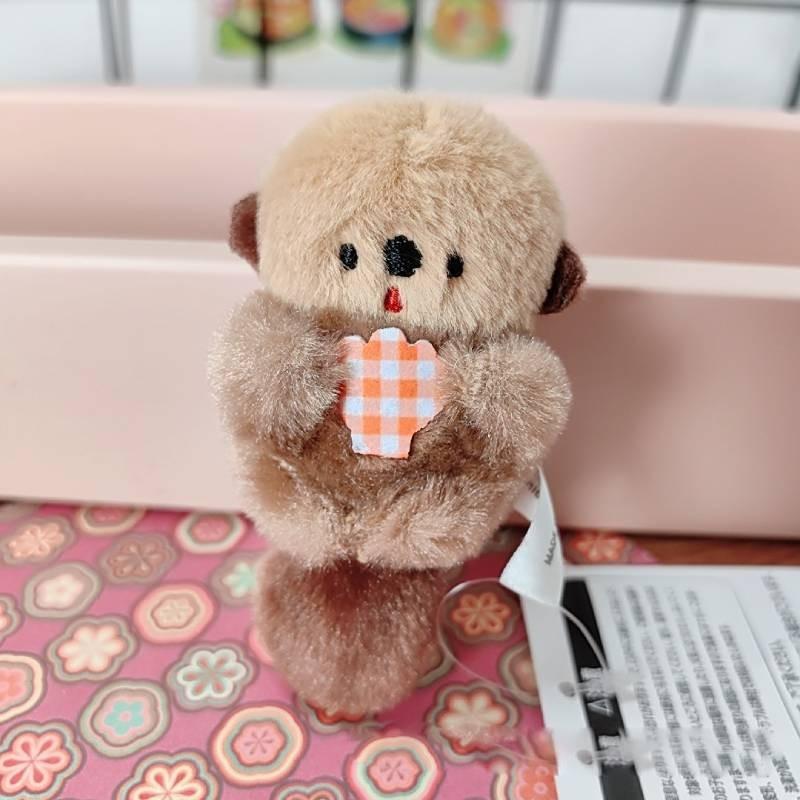 Adorable Cute Otter Plush Keychain Soft Stuffed Animal Shell Charm Gift For Kids