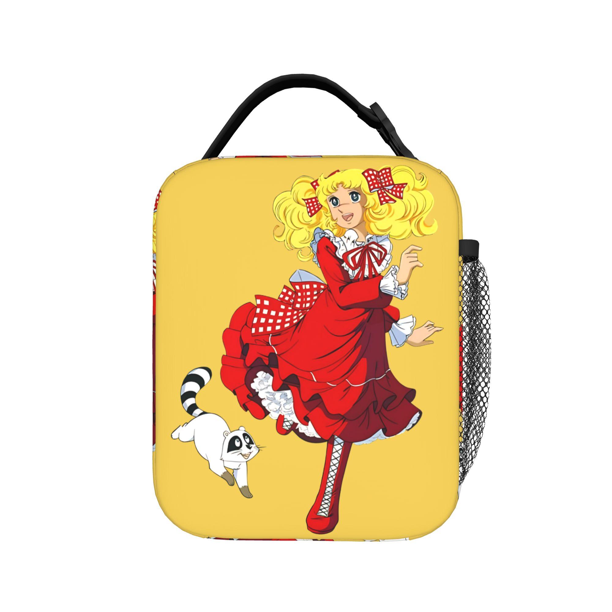 Candy Candy Snow Capucin Lunch Bag Outdoor Picnic Lunch Box For Child Fashion Thermal Lunch Bags Portable Zipper Cooler Bag One Size
