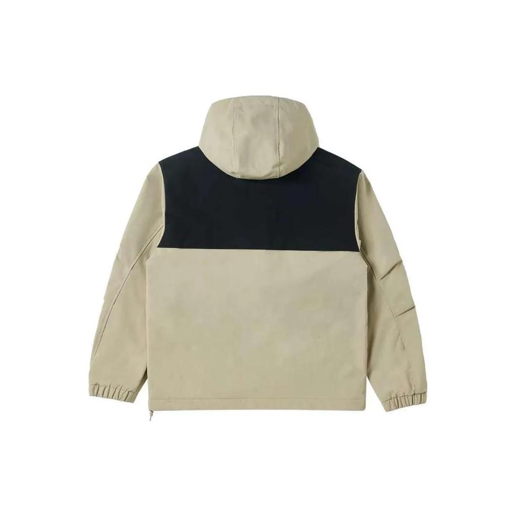 New Balance Daugiaspalvės vilnos pamušalu laisvalaikio lauko striukės su gobtuvu vyriškos chaki spalvos (Unisex) Striukės AMJ41327 SOT