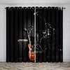 Music Notes Piano Blackout Window Curtain for Bedroom Living Room Bathroom Kicthen Door Hall Home Hook High Shading New Pattern