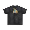 Unisex Distressed Oversized Cotton Tee With Saint Michael Graphic Print Casual Loose Fit T-Shirt