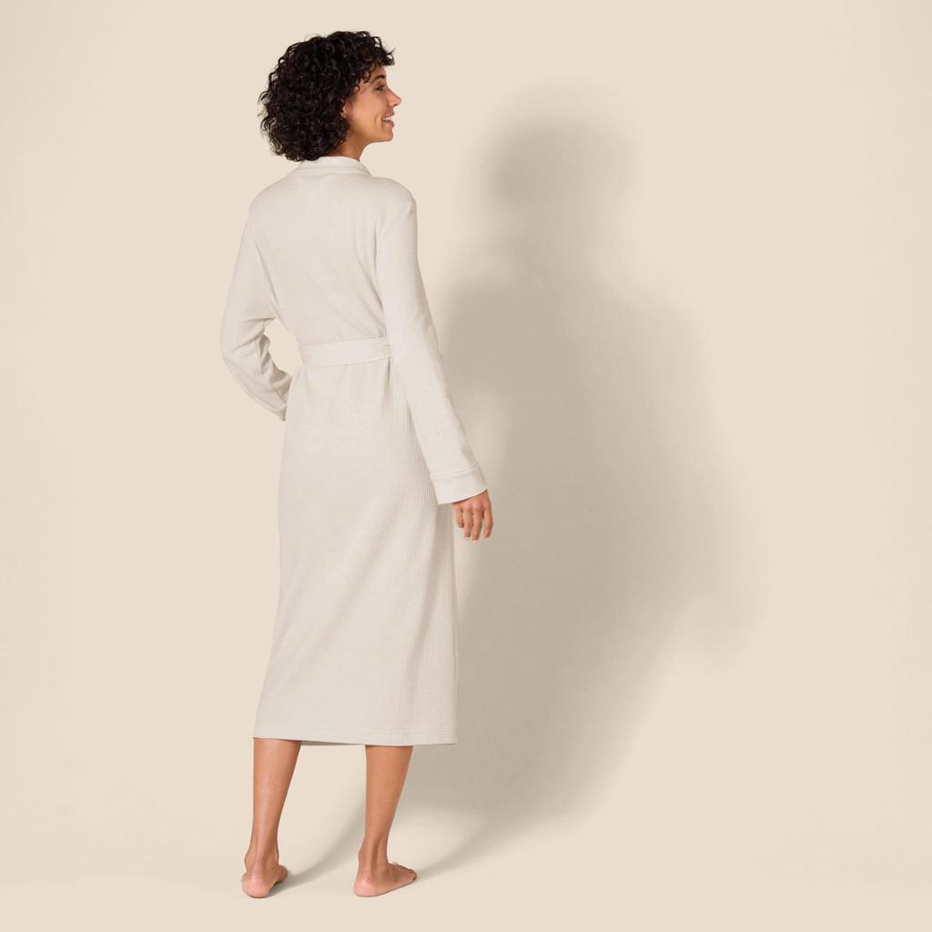 Amazon Essentials Women's Lightweight Waffle Fabric Long Robe, Pale Pink, Size 9XL Plus