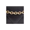 Bottega Veneta Mount Gold Chain Smooth Calfskin Envelope Shoulder Bag Medium Women shoulder bag Black 667398-V12J0-8425