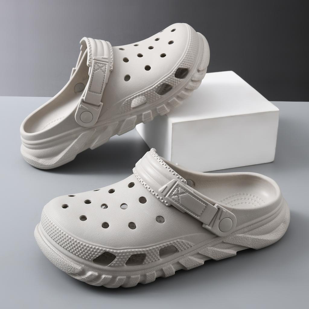 Men's sandals are comfortable and versatile for summer travel, breathable, wear-resistant and non-slip, couples beach party straight hair