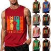 Men's Sleeveless Tank Top Casual Muscle Shirt Labor Day Union Strong Graphic Print Workout Gym Vest