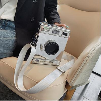 Rahat Moda Kişilik Yaratıcı Geniş Omuz Askısı Kamera Küçük Kare Çanta Basit Moda Tek Omuz Crossbody Çanta