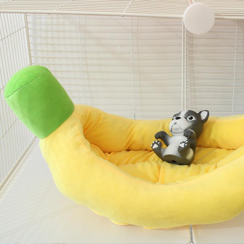 Autumn-Winter Warm Cartoon Pet Bed for Small Animals