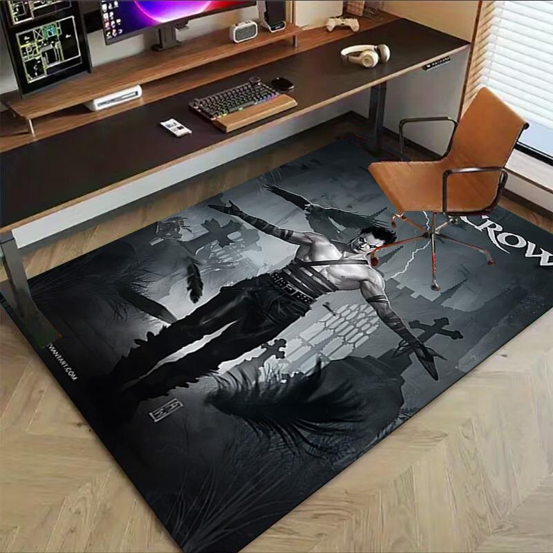 1pc The Crow Carpet, Office Rug Outdoor Mat Home Decor Area Carpet Festival