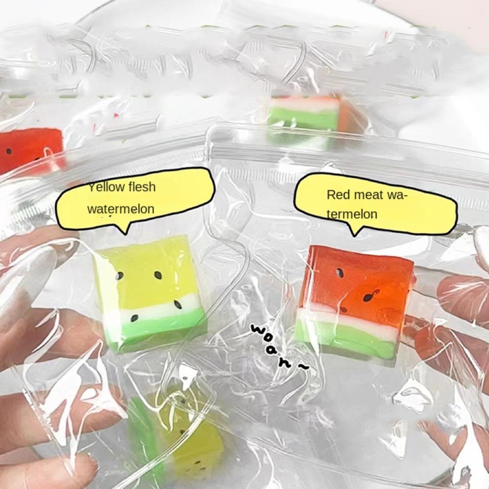 

TPR Watermelon Squeeze Toys Simulated Fruit Simulation Fruit Squeeze Bag Students червоний