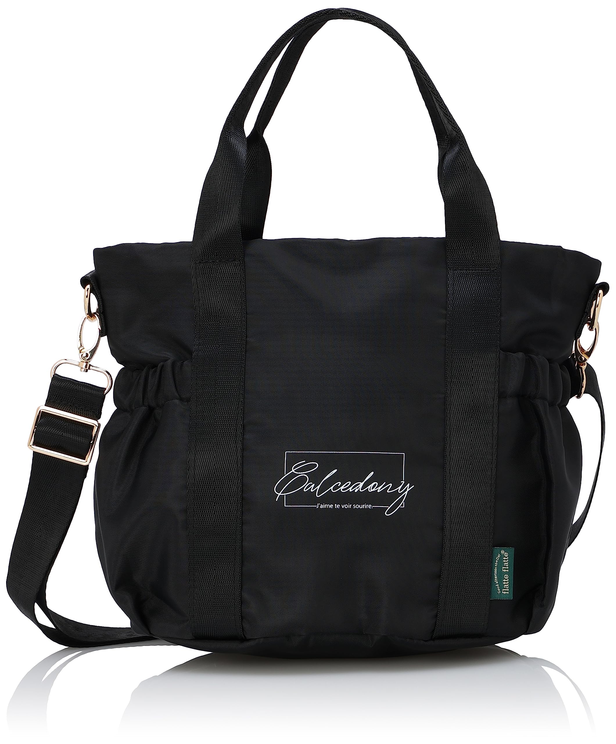 

[FratteFratte] Сумка-тоут из калцедона, женская, черная