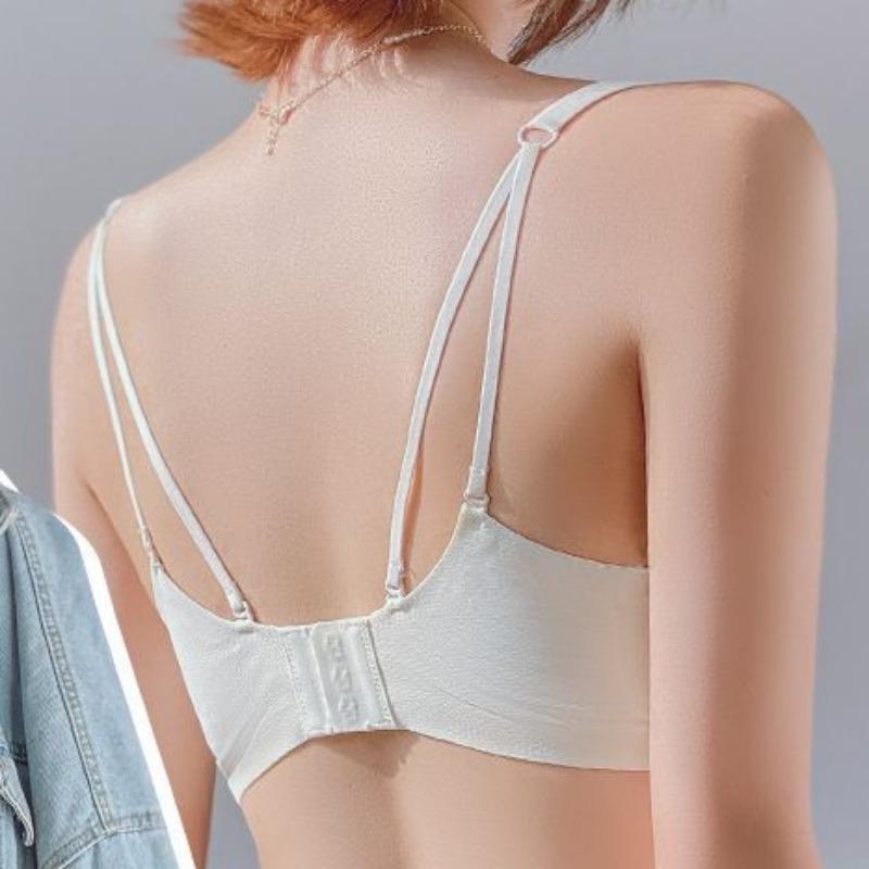 Lingerie Women's Gathered Non-marking Non-steel Ring To Collect Side Breasts Anti-sagging Bra