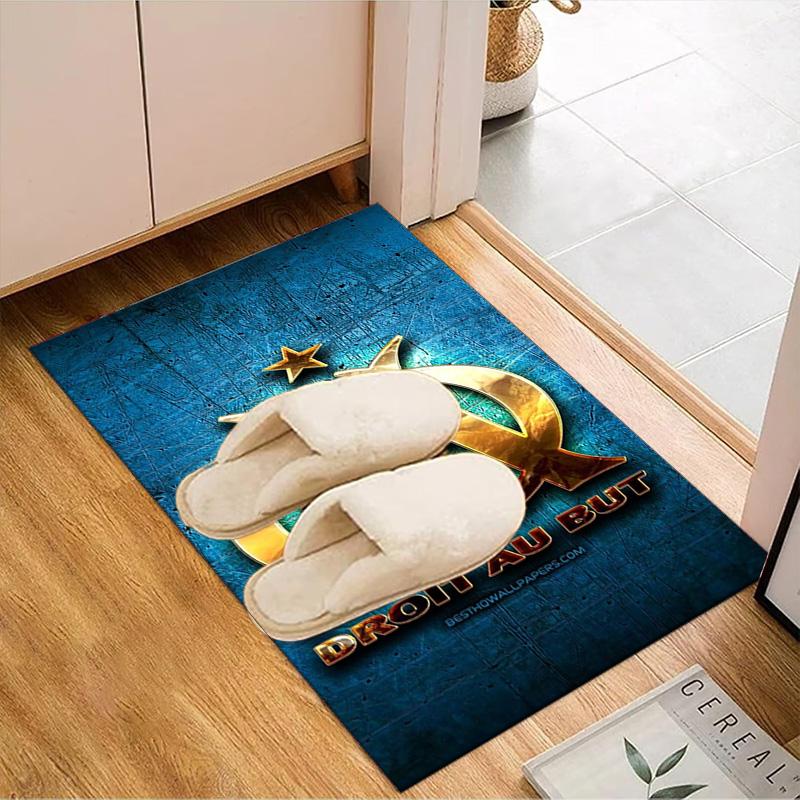 Flame Logo Design Printed Office Carpet Chair Cushion Entryway Rug, Rugs for Living Room, Bedroom Christmas gifts