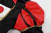 Queen Cosplay Halloween Costume Children Girls Princess Dress Playing Cards Witch Queen with Accessories Heart Tiara Red X Black 150 [ReliBeauty]