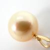 [New] K18 South Sea White Pearl Golden Pearl Pendant Top/j33-12
