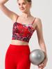 Women's Fashion Printed Yoga Vest with Padded Sports Bra - Shockproof, Quick-Drying, and Breathable Fitness Wear