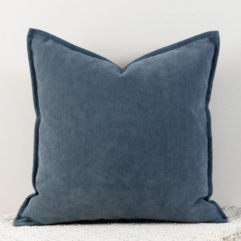 INS Nordic Cushion Cover Thickened Solid Chenille Throw Pillow Covers 45x45/50x50/60x60/65X65cm for Sofa Bed Living Room
