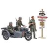 Tamiya 1/35 Military Miniature Series No.384 German Military Sidecar KS600 Model Kit 35384 Molded Color