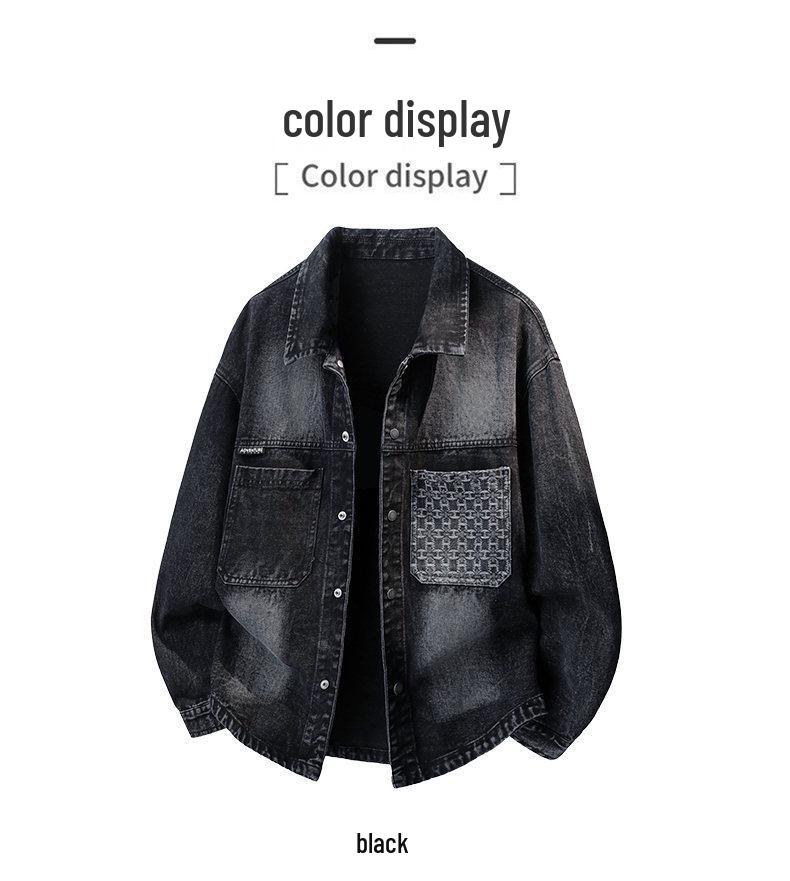 High-Quality Men's 3D Denim Shirt Jacket for Spring