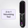 Wireless Negative Ion Straightening Comb with 2 In 1 Volumizing Design Portable Rechargeable Hot Hair Brush for Travel Lightweight Electric Styler