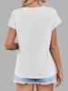 Women's Loose Basic Cap Sleeve T-Shirt Crew Neck Figure Friendly Summer Casual Top
