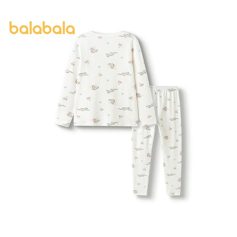 Balabala Girls' Thick Thermal Underwear Set (2-Piece)