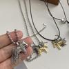 Korean Fashion Tassel Little Horse Necklace - Trendy Hip Hop Style Pendant Sweater Chain for Autumn and Winter.