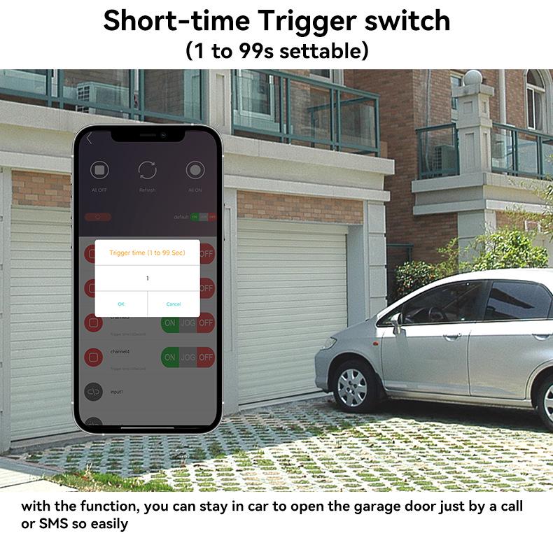 4G Quad-Channel Mobile-Control Temperature & Humidity Alarm with APP/WEB Remote SMS Alerts - EU Version
