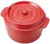 Takenaka Coco Pot Round Lunch Box, Made In Japan, Red, (Top) 230ml, (Bottom) 300ml, T-56440