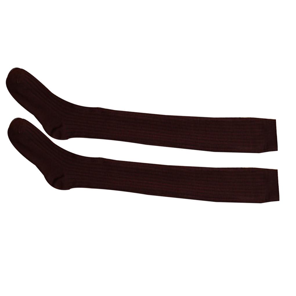 1 Pair Women Solid Winter Warm Women Soft Thigh-High Thick Stockings Long Socks