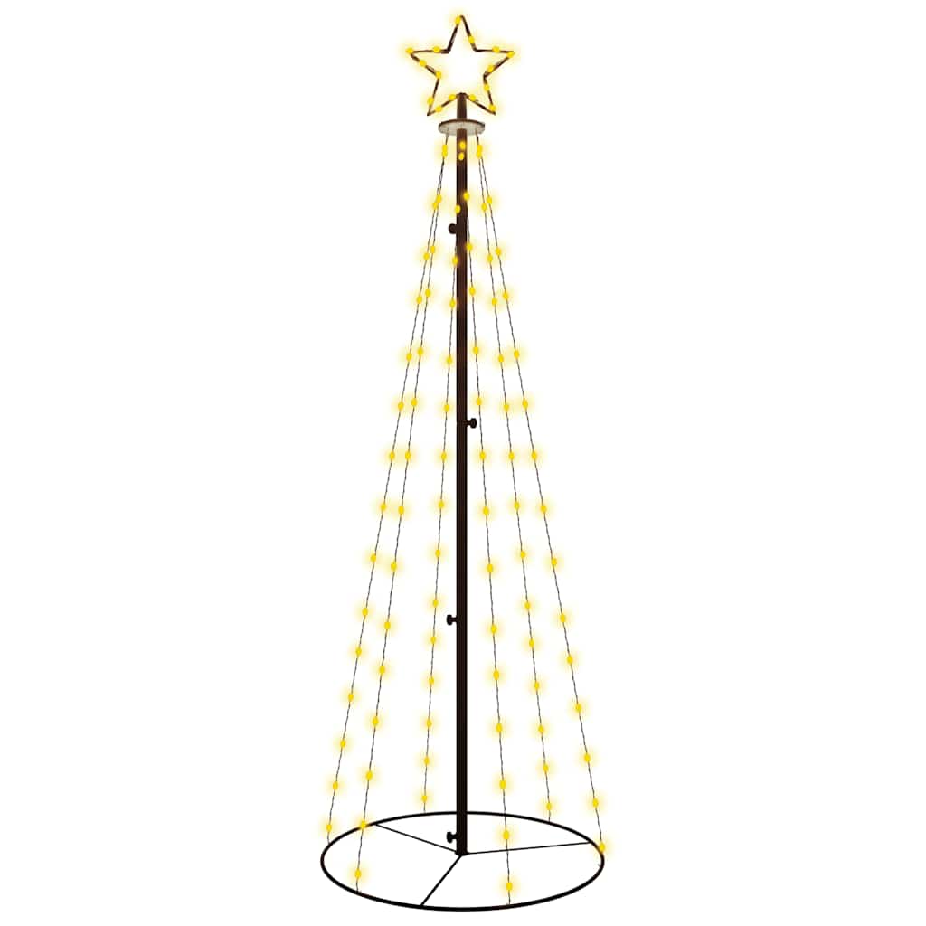 Vidaxl Choinka Stożkowa, 108 Ciepłych Białych Led, 70X180 Cm