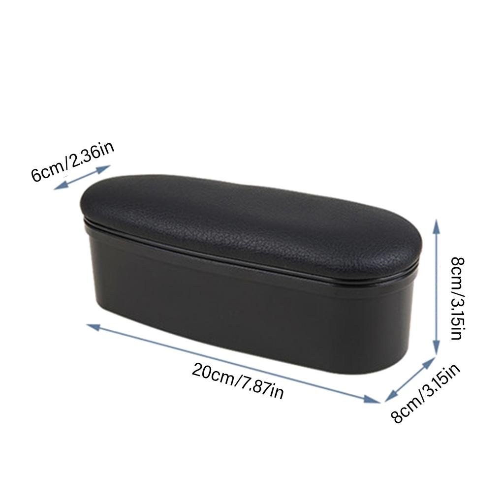 Bilarmstöd Vänster Armbågskudde Förlängare Lindra Förarens Armtrötthet Bilarmstödskydd Förvaringslåda 2 i 1