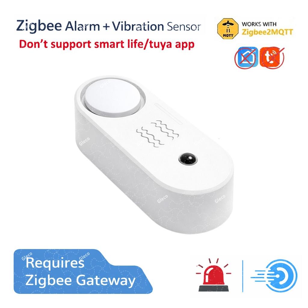 ZigBee Tuya Smart Siren Alarm Optional Vibration Detector 110dB Sound Light Home Linkage Security Alert Support 2MQTT Smart Life