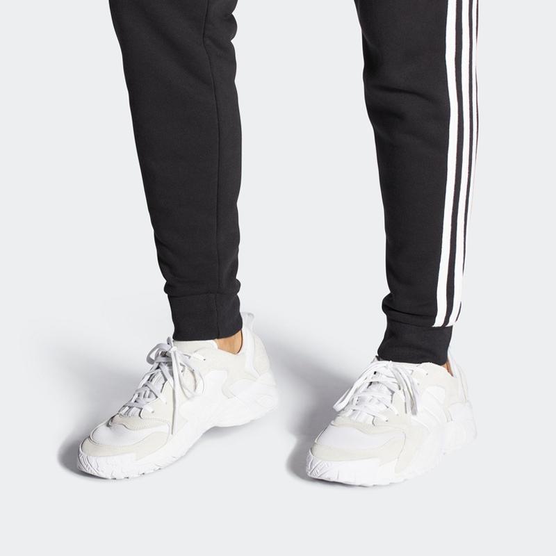 Adidas Originals Streetball Low Non-Slip Low-Top Basketball Shoes Unisex Sneakers White Light-Brown FW1217